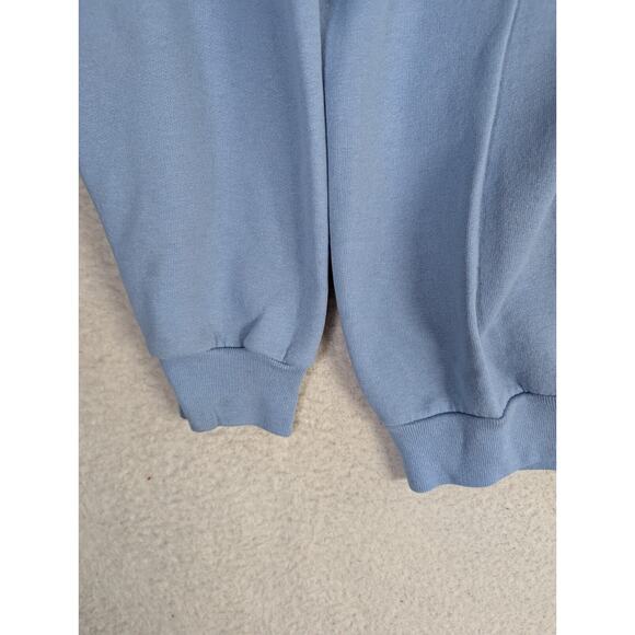 Vintage Top Stitch Sweatshirt Womens XL Blue Floral Cottagecore Embroidered - Picture 13 of 16